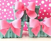 Pink Bow Berry Basket  Berry Baskets  Gifts  Set of 6 Berry Baskets