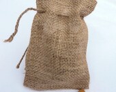 Wedding Favors Burlap Bag with Drawstrings Rustic Chic Wedding Lot of 50