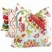 Colorful Pink and Green Suzani Decorative Pillow Cover  18x18, 20x20, 22x22, 14x20 or 12x24, throw pillow, accent pillow, toss pillow