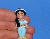 Polymer Clay Jasmine inspired Pendant