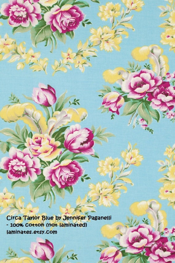 Circa Taylor Blue cotton fabric yardage by Jennifer Paganelli PWJP007-Blue