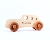personalized CLASSIC RACER  - a natural and organic wooden toy for boy or girl, earth friendly, waldorf-inspired, heirloom keepsake gift