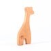 giraffe RATTLE - all natural wooden teething and grasping toy, safari animal playmate for baby, homegrown organic finish