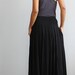 Black Maxi Skirt -  Long Skirt : Autumn Thrills Collection