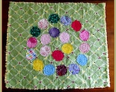Applique Mini Quilt Pattern, "Retro Flowers"