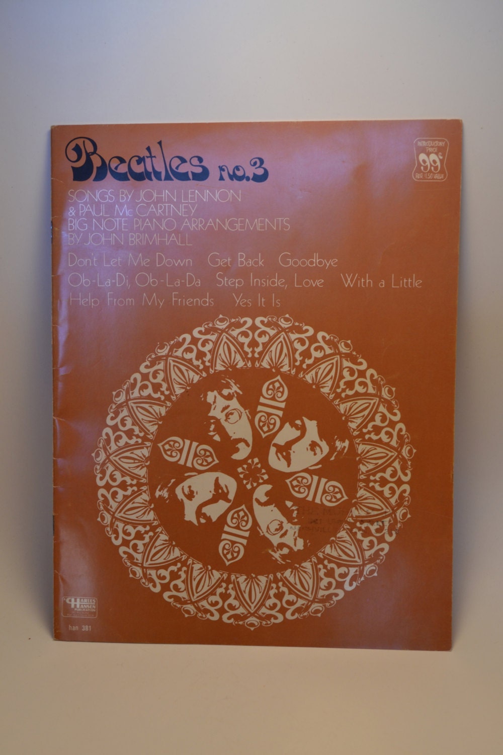 Beatles Sheet Music No.3 vintag sheet music