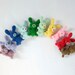 One Colorful Small Crochet Amigurumi Bunny Rabbit, Cute Small Easter Bunny, Stuffed Doll - Choose your own color (NEW colors included)