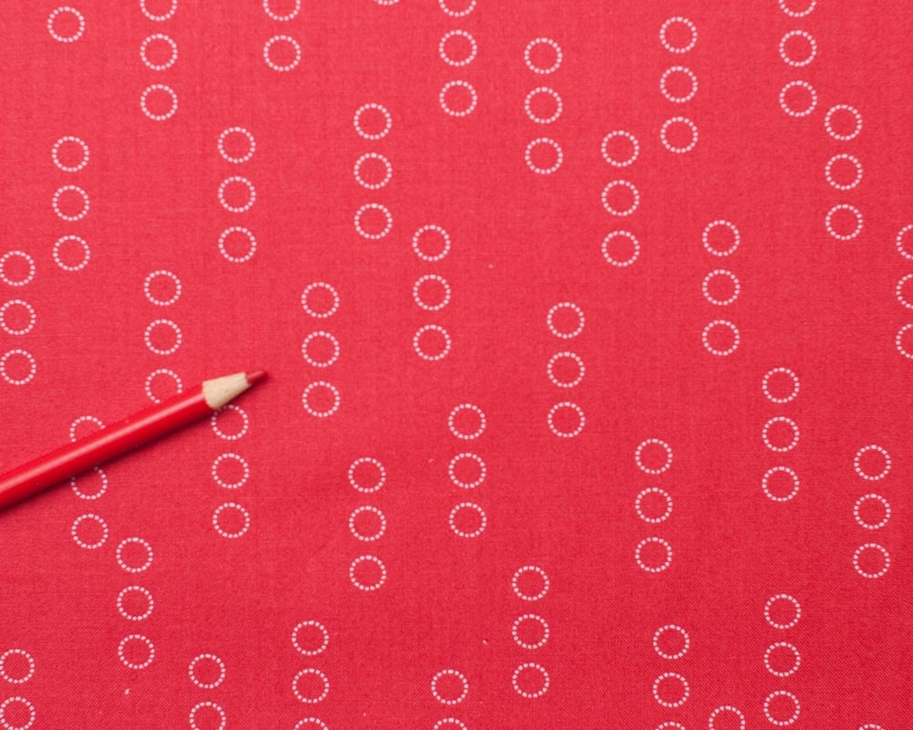 A Walk In The Woods - Circle Stripes - red from Aneela Hoey from Moda - 1 Yard
