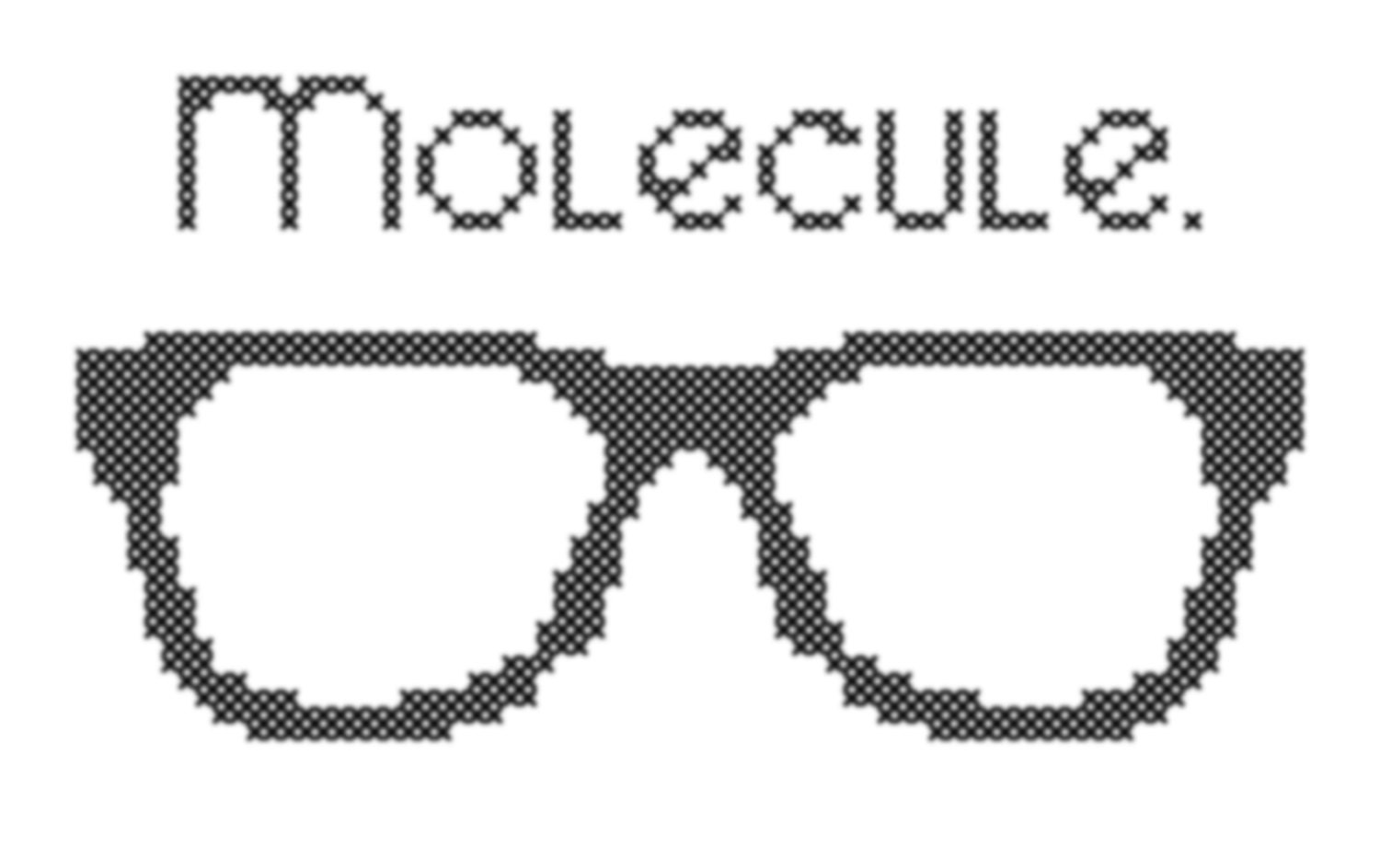 Big Bang Theory Molecule Nerd Glasses Inspired Cross Stitch PDF Pattern