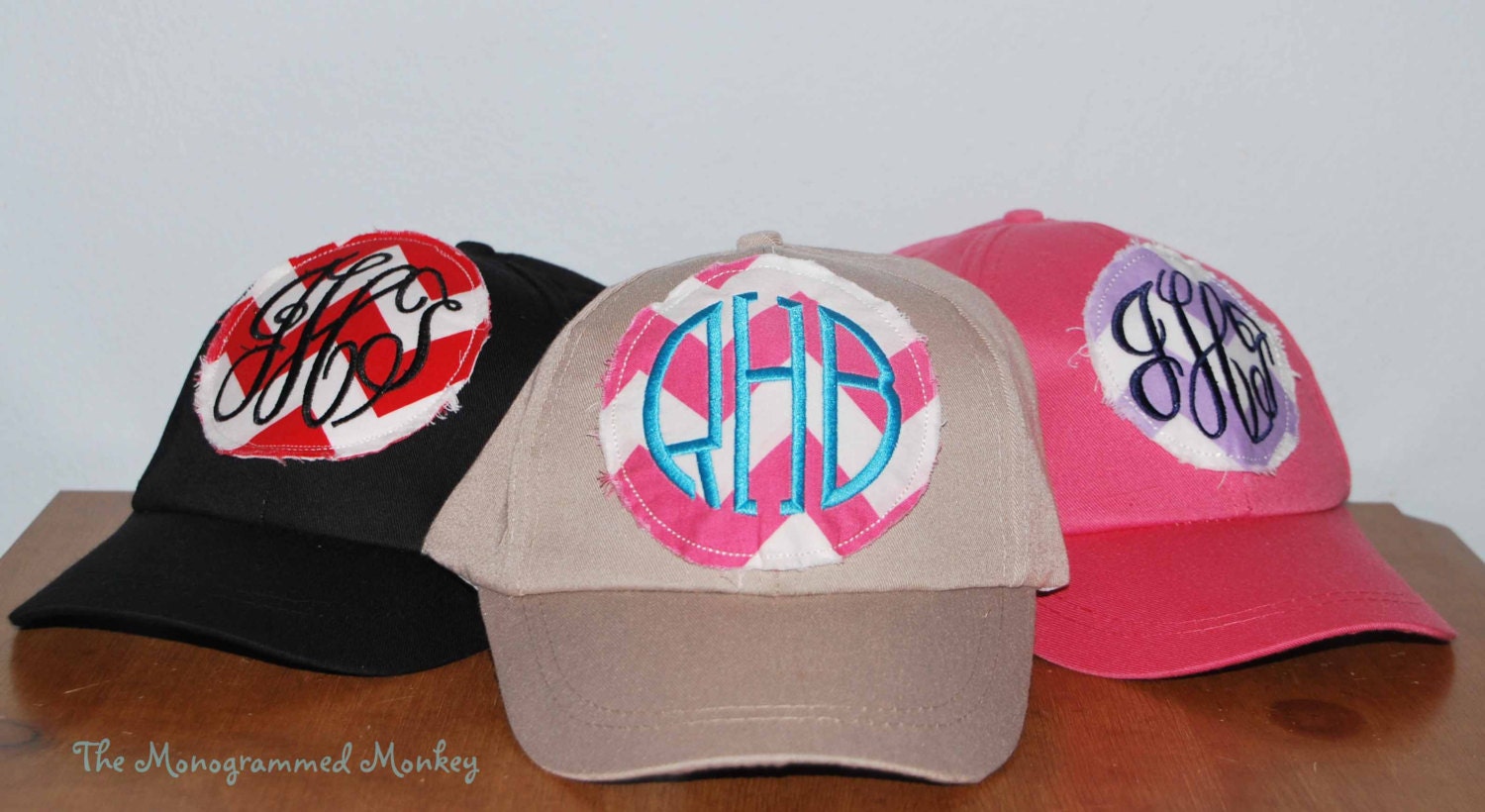 Personalized Monogrammed Preppy Chevron Baseball Hat Cap Bridesmaid Sorority Custom Boutique