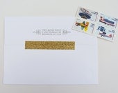 Side Swashes Custom Return Address Stamp