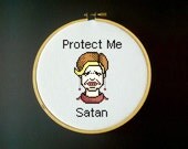 Strangers With Candy Cross Stitch Pattern - Jerri Blank - Protect Me Satan