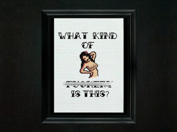 What Kind of F&ckery is This - Cross Stitch Pattern - Amy Winehouse
