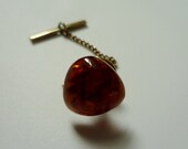 Vintage 60s/70s Amber Tie Tack