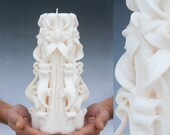 White candle - Large candle - Wedding candle - Unity candle