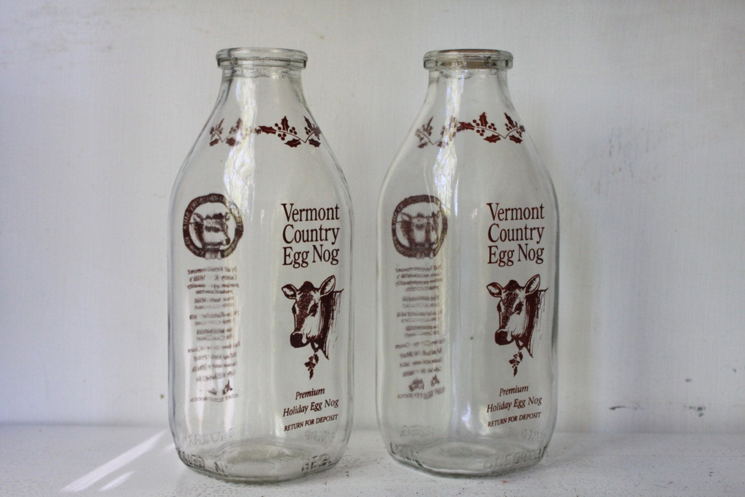 Vintage Vermont Milk Bottles