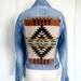 Levi Snap-Up Denim Jacket w/ Handstitched Pendleton Back.