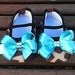 Tiffany & Co. Inspired Giraffe Infant Crib Shoes With Swarovski Crystals
