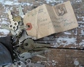 Keys Skeleton Keys 1920s Keys Rustic Decor Industrial Decor