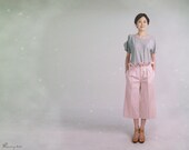 Fialka Cropped Wide leg Palazzo with Ruffle