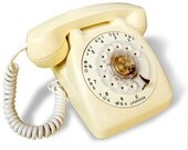 Vintage Rotary Telephone - White - Model 500