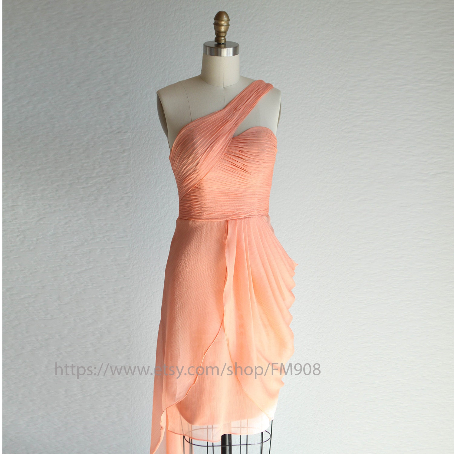 bridesmaid dresses / Romantic / peach  /  / dresses /Fairy / Dreamy / Bridesmaid / Party / wedding / Bride ( A015)
