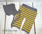 Newborn Baby Pants and Bonnet Hat Set Photo Prop