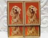 Vintage Cockerspaniel Dog Duratone Cards Canasta