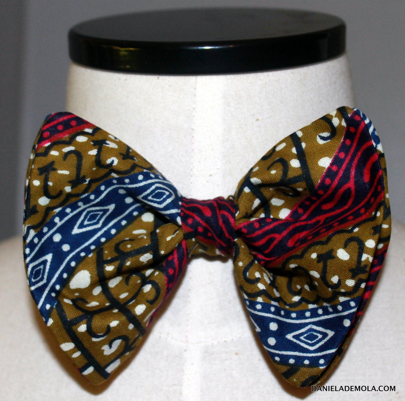 African Print Bow Tie