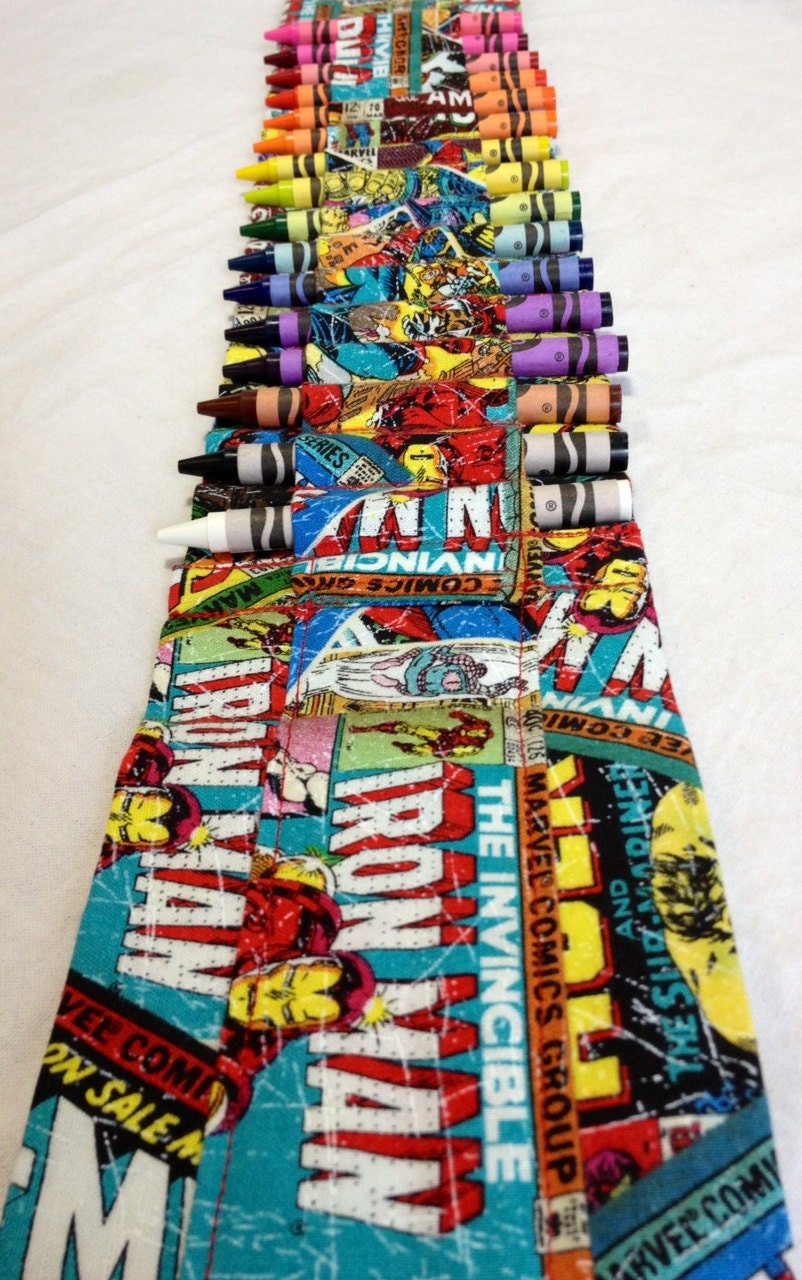 Iron Man and Marvel Comic Books Crayon Ammo Belt