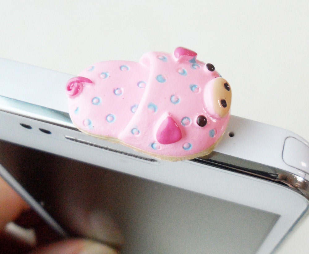 Pig slipper dust phone plug