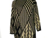 Vintage 80s Metallic Oversized Sweater - Size M/L