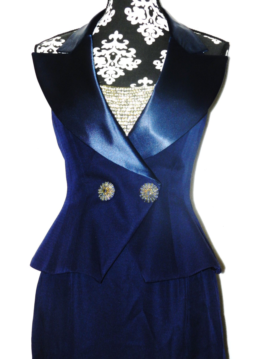 Vintage New Oldstock Madmen Special Occasion Dress - Size 8