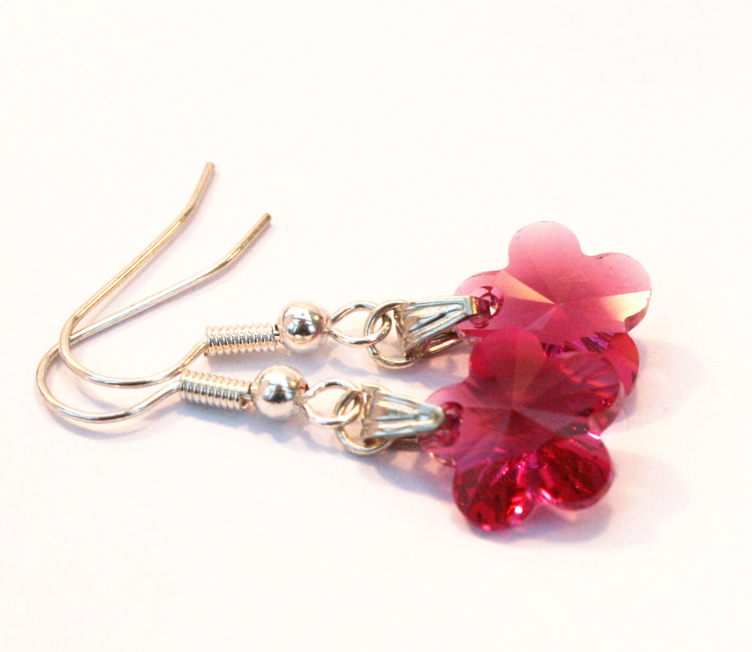 Wedding Earrings, Pink Earrings, Swarovski Earrings, UK Seller, Ready to Ship