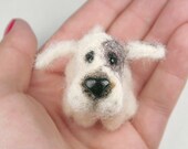Mato - Needle felt , Needle felting dog, Needle felted dog , Handmade dog ,  Puppy dog , Great gift , Holiday gift , Dog miniature