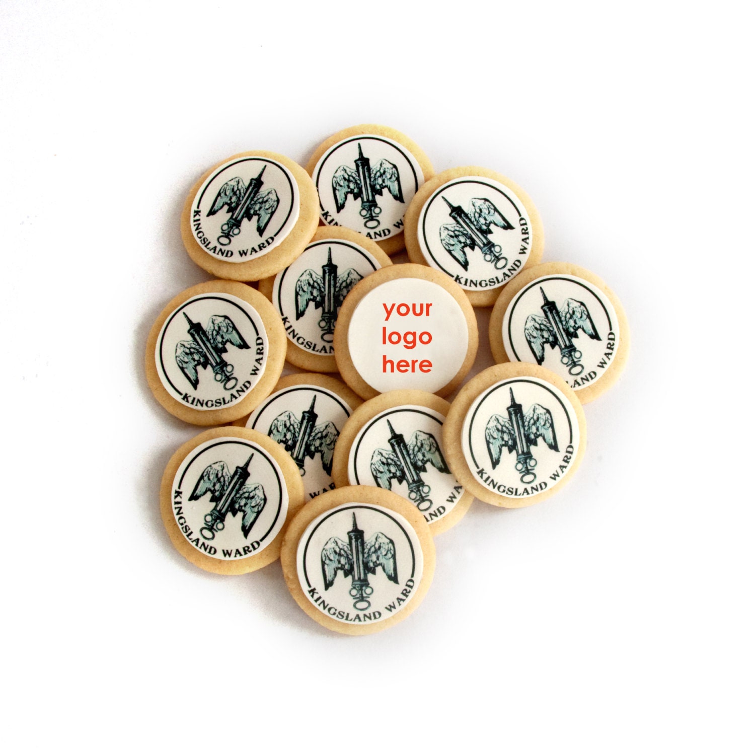mini logo cookies (12 logo cookies)