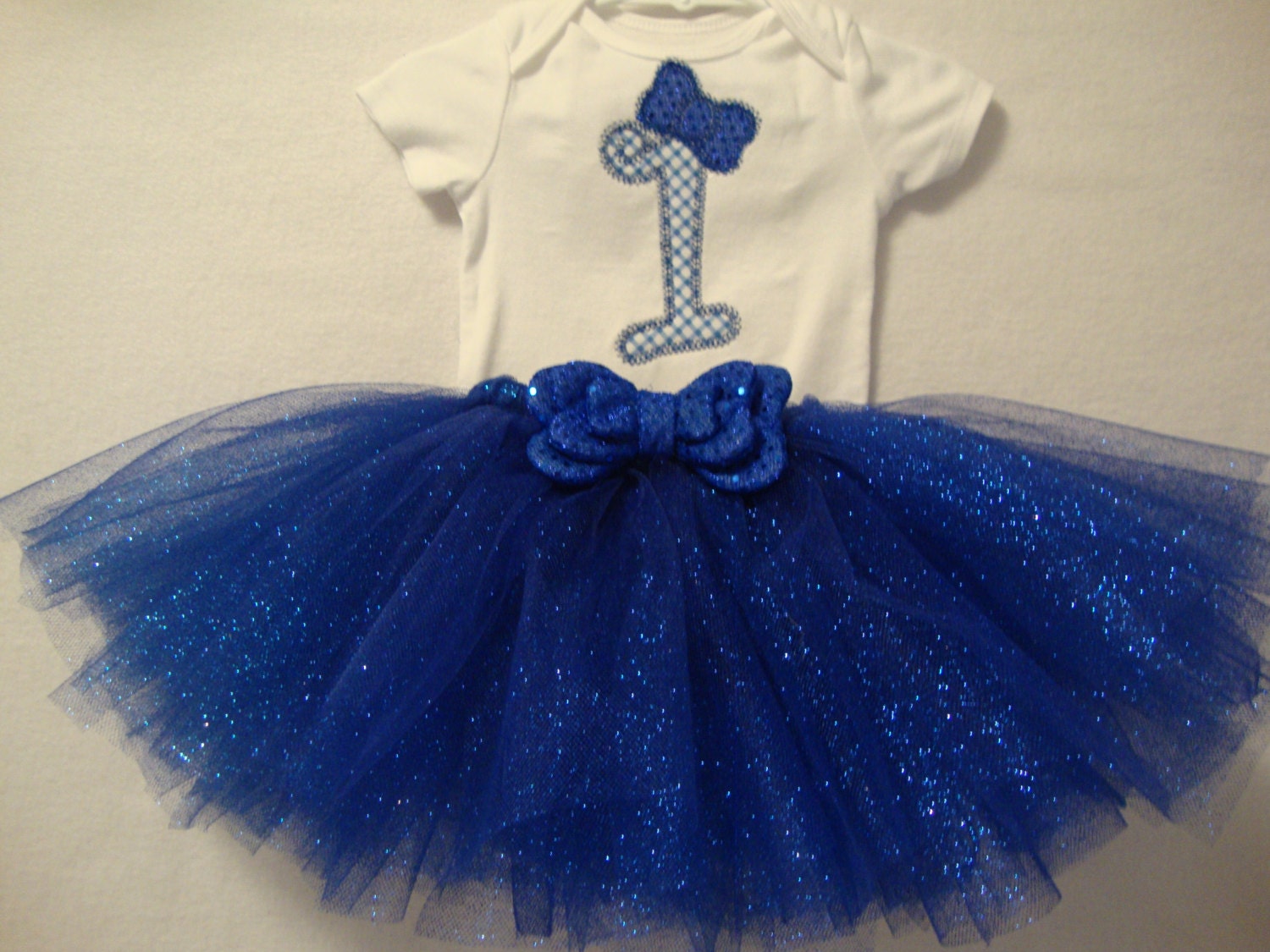 Girls 1St Birthday Glitter Sequin Bow Onesie Tutu Matching Hat Party Outfit Party Photo Birthday Gift