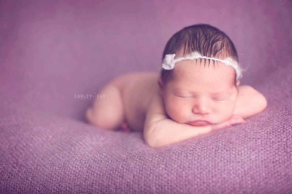 petite Bloom : Newborn Headband  - Lilac - Newborn Photo Prop -  halo, blanket, wrap, flower headband