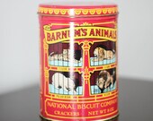 Vintage 1979 Nabisco Barnum's Animal Crackers Circus Tin GONE CRACKERS