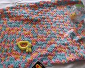 Baby Afghan Beach Blanket In Wonderful WOW Colors  A Baby Girl Or Baby Boy Will Be Attracted To It Instantly