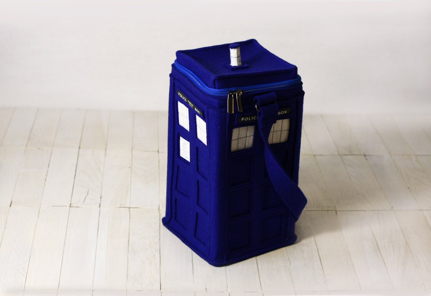 Tardis Dark Blue Felt Tardis bag