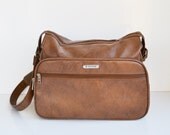 Vintage Samsonite Brown Bag Overnight Weekender Bag Soft Luggage Silhouette II Samsonite Bag