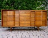 mid century MODERN media stand CREDENZA dresser