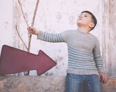 Boys Crochet Sweater Pattern in 5 sizes - Permission to Sell finished items INSTANT DOWNLOAD