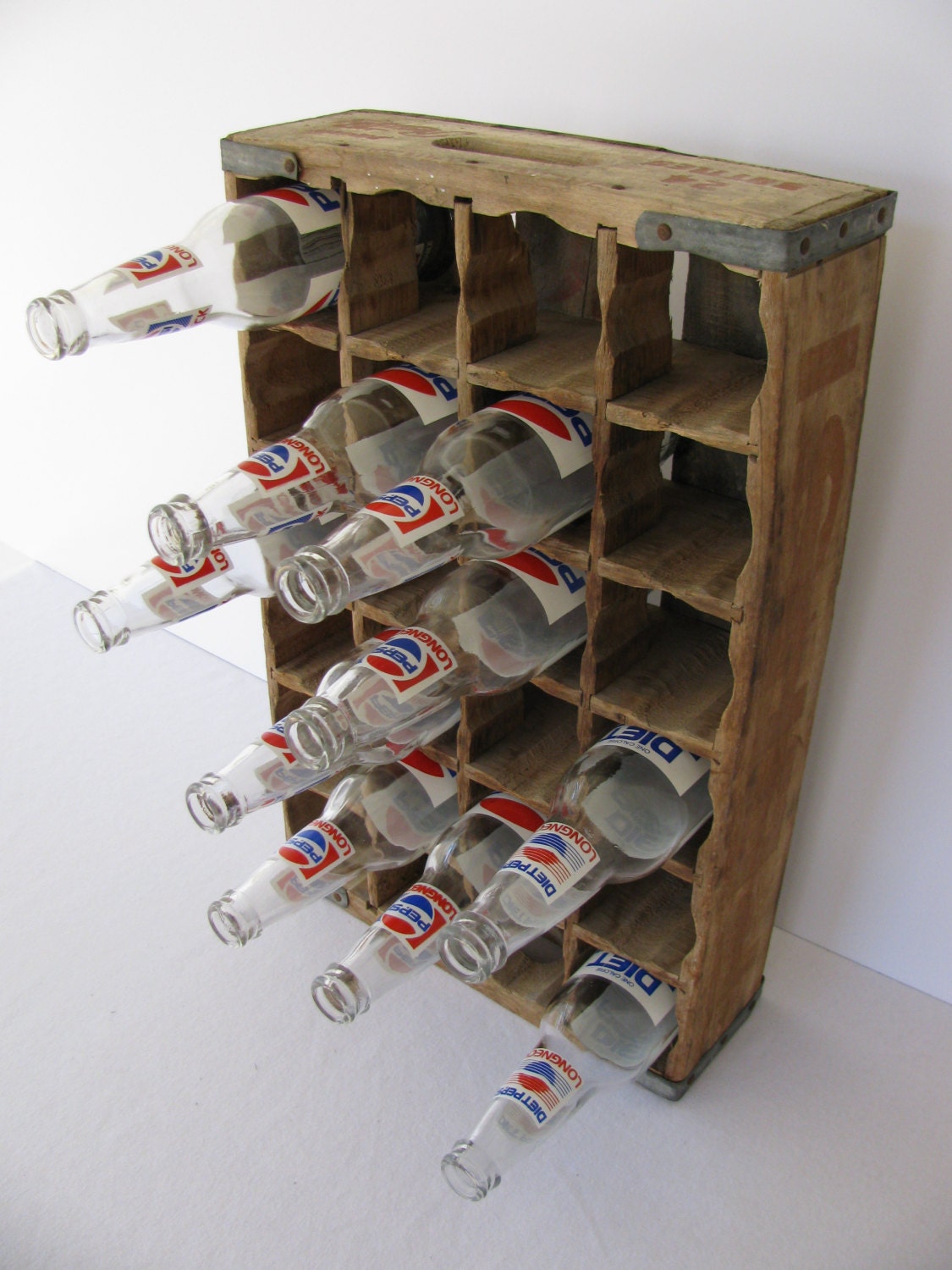 Pepsi Longneck Bottle and Wooden Crate Wall Hanging