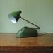 Mid Century Desk Lamp - Green Adjustable Folding Hamilton Industry Task Lamp