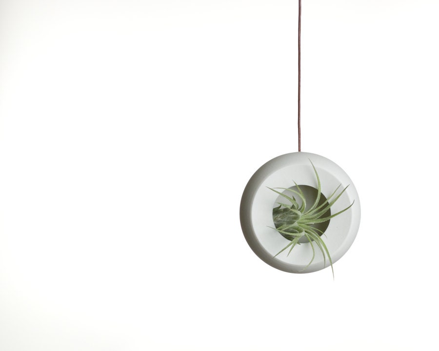 Air Planter - Small Handmade Fine White Porcelain Planter