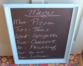 Aqua Framed Chalkboard