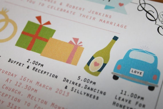 The Big Day Invitation and RSVP Printable Template