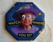 Queen Elizabeth Googly Eye Magnet